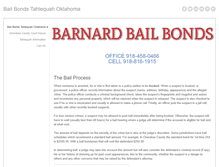 Tablet Screenshot of barnardbailbonds.com